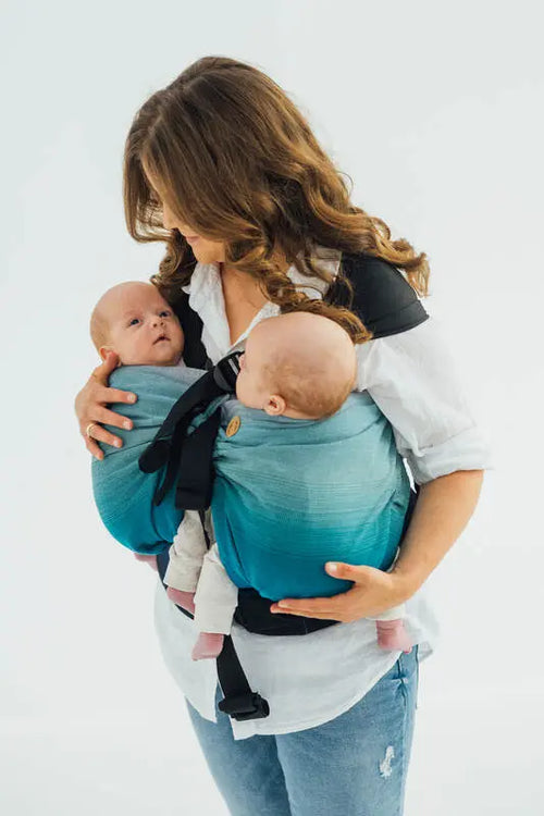 LennyTwin Carrier, broken-twill weave 100% cotton - AIRGLOW - Woven Baby Size - Standard   lenny_twin    #
