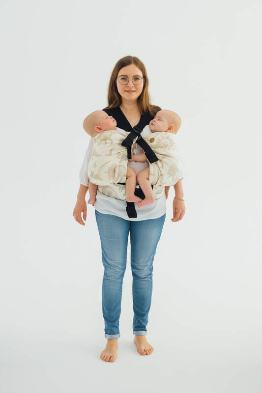 LennyTwin Carrier, jacquard weave 100% cotton - JURASSIC - ICE DESERT - Woven Baby Standard   lenny_twin    #