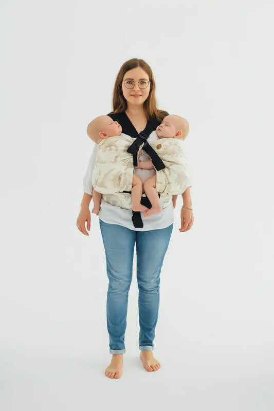 LennyTwin Carrier, jacquard weave 100% cotton - JURASSIC - ICE DESERT - Woven Baby Size - Standard   lenny_twin    #