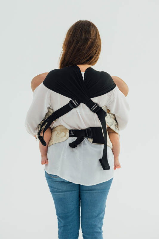 LennyTwin Carrier, jacquard weave 100% cotton - JURASSIC - ICE DESERT - Woven Baby Standard   lenny_twin    #