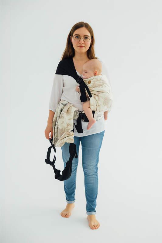LennyTwin Carrier, jacquard weave 100% cotton - JURASSIC - ICE DESERT - Woven Baby Standard   lenny_twin    #