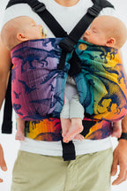 LennyTwin Carrier, jacquard weave 100% cotton - JURASSIC - NEW ERA - Woven Baby Standard   lenny_twin    #