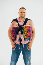 LennyTwin Carrier, jacquard weave 100% cotton - JURASSIC - NEW ERA - Woven Baby Standard   lenny_twin    #