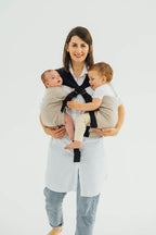 LennyTwin Carrier, broken-twill weave 100% cotton - PEANUT BUTTER - Woven Baby Standard   lenny_twin    #