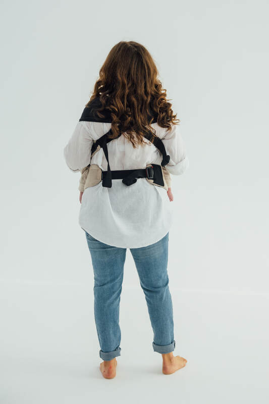 LennyTwin Carrier, broken-twill weave 100% cotton - PEANUT BUTTER - Woven Baby Standard   lenny_twin    #