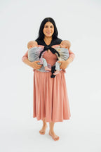 LennyTwin Carrier, jacquard weave 100% cotton - WILD WINE - VINEYARD - Woven Baby Standard   lenny_twin    #