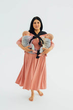LennyTwin Carrier, jacquard weave 100% cotton - WILD WINE - VINEYARD - Woven Baby Standard   lenny_twin    #