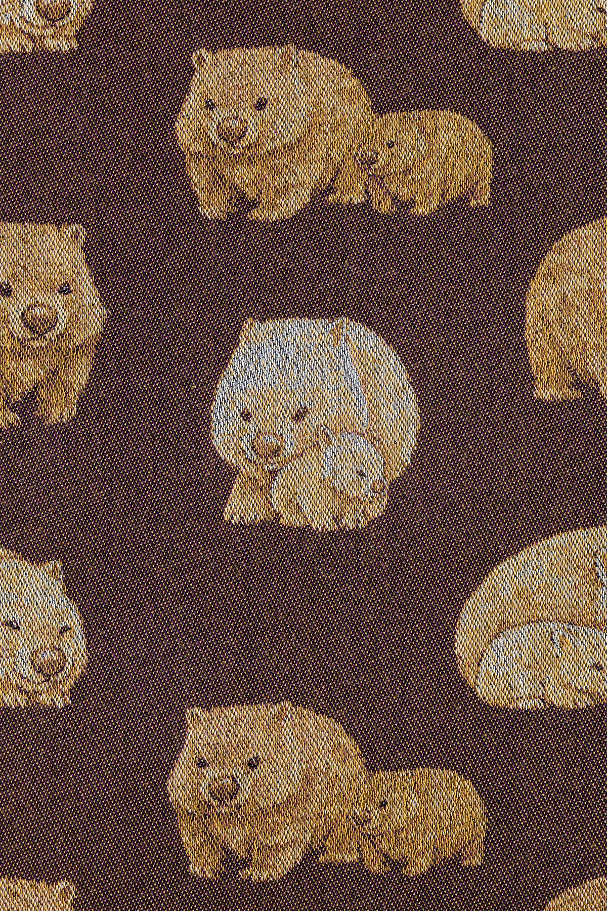 Wombats Snuggle & Snooze –   Long Cardigan - Woven Baby S / Obverse (front)       #