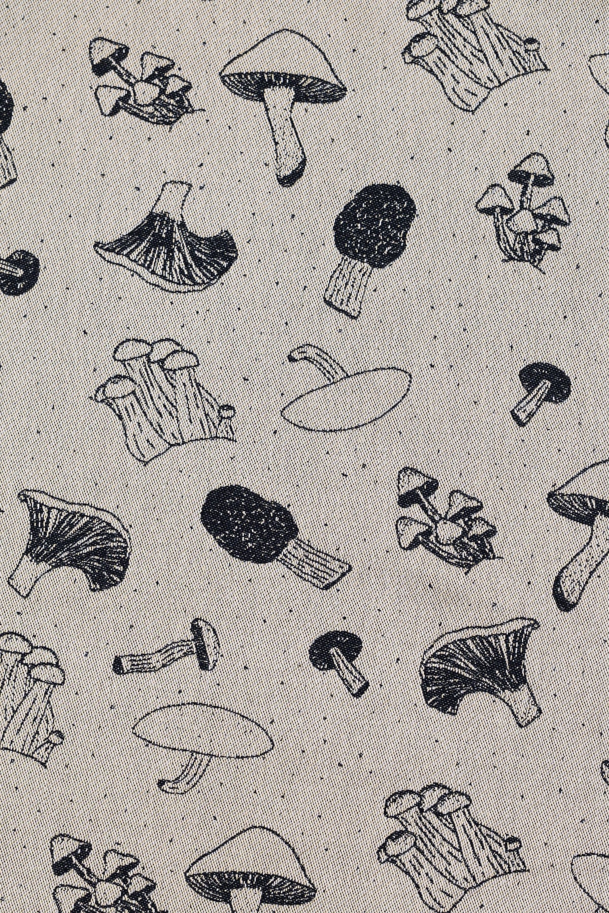 Mushrooms Morel –   Long Cardigan - Woven Baby S / Obverse (light Background)       #