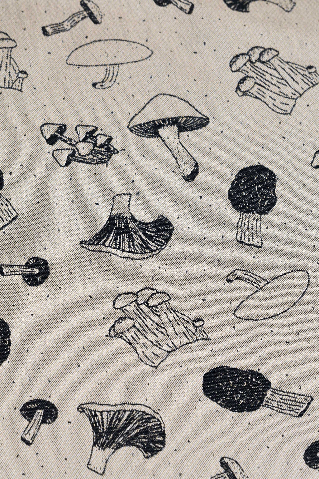 Mushrooms Morel –   Long Cardigan - Woven Baby S / Obverse (light Background)       #