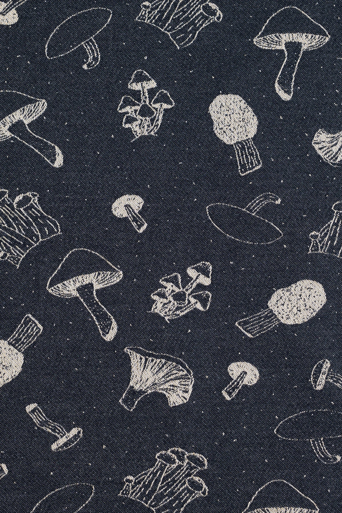 Mushrooms Morel –   Long Cardigan - Woven Baby S / Obverse (light Background)       #