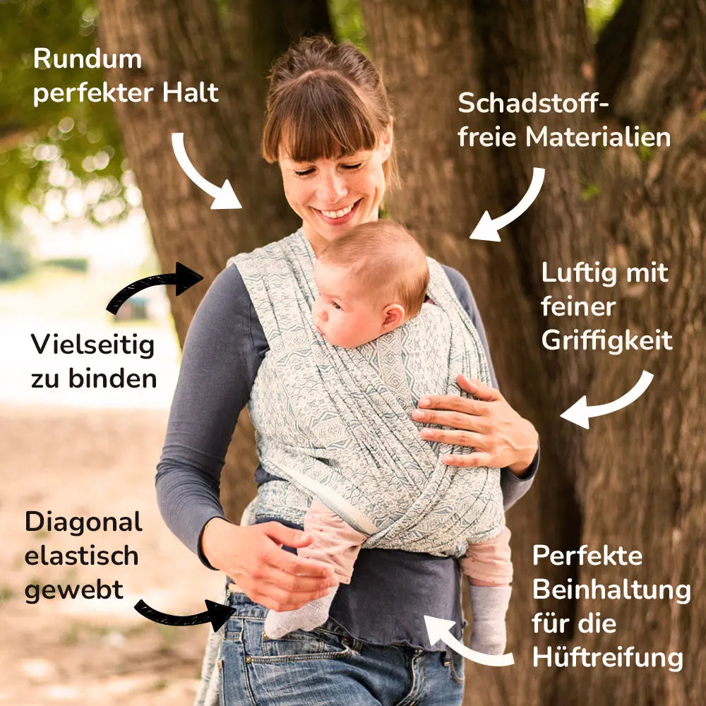 DIDYMOS-Baby Wrap Sling 1975 Stracciatella Hemp - Woven Baby 3       #