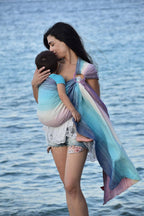 Girasol Ringsling Candy Clouds by Risaroo - recycled cotton - Woven Baby 1 (1.7m)   Ring Slings    #