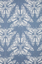 QOTN Tamino Lenny Onbuhimo Pro 53% cotton, 33% linen, 14% tussah silk - Woven Baby standard / Standard (blue with white moths)-toddler / Standard (blue with white moths)-preschool / Standard (blue with white moths)-standard / Reverse (white with blue moths)-toddler / Reverse (white with blue moths)   buckle_onbu_pro_carriers    #