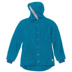 DIDYMOS Hoodie Jacket, boiled wool blue - Woven Baby 62/68 / blue   Accessories > Babyclothes > Overalls and jackets boiled wool    #