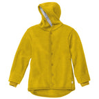 DIDYMOS Hoodie Jacket boiled wool harvest - Woven Baby 62/68 / yellow   Accessories > Babyclothes > Overalls and jackets boiled wool    #