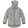DIDYMOS Hoodie Jacket, boiled wool grey - Woven Baby 62/68 / silver-grey   Accessories > Babyclothes > Overalls and jackets boiled wool    #