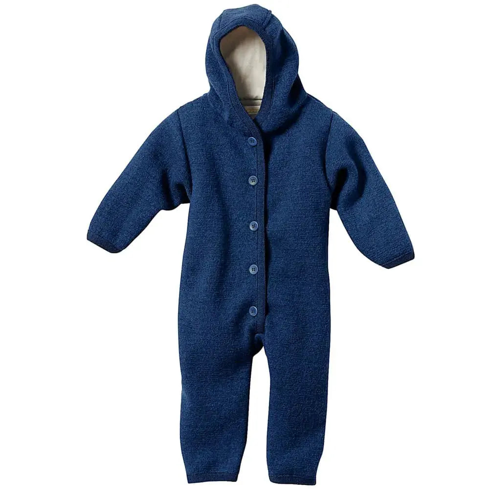 DIDYMOS Baby´s Overall boiled wool, blue - Woven Baby 50/56 / blue   Accessories > Babyclothes > Overalls and jackets boiled wool    #