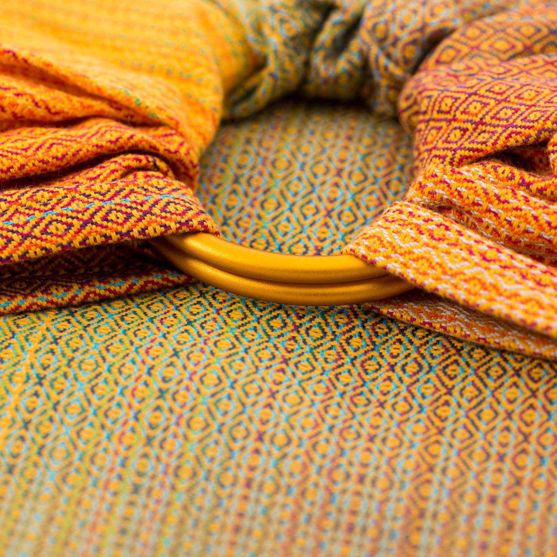 Ringsling Free Elf Fusion D'oro - double weft - Girasol - Woven Baby 1   Ring Sling    #
