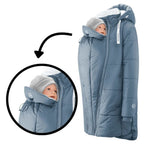 DIDYMOS Winter Babywearing Coat Copenhagen - Woven Baby XS / light blue | blue   Accessories > Babywearing Clothes > Babywearing Jackets    #