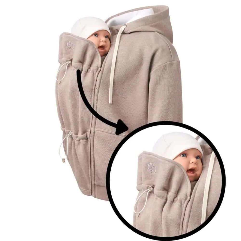 DIDYMOS Sweat Babywearing Jacket London - Woven Baby XS / natural   Accessories > Babywearing Clothes > Babywearing Jackets    #