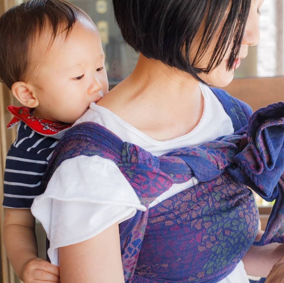 DIDYMOS Baby Wrap Sling Mosaic Sparks in the Dark - Woven Baby 5 / Mosaic Sparks in the Dark   Baby Wrap Slings > Woven Wraps > Jacquard    #
