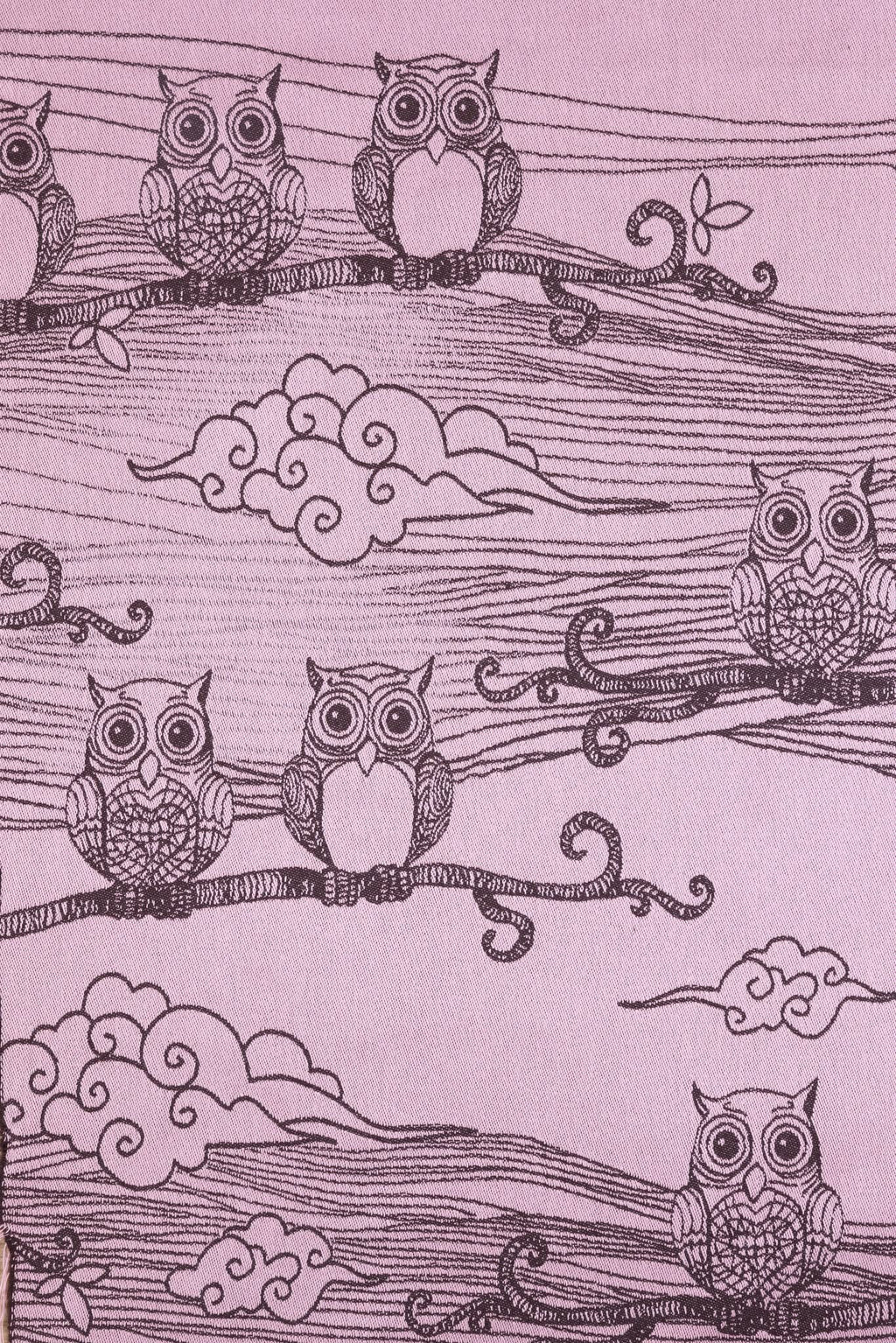 Bubo Owls – Candy Pop Long Cardigan - Woven Baby S / Standard (Light Purple Background Bubo Owls – Candy Pop		)-S / Reverse (Dark Purple Background Bubo Owls – Candy Pop		)-M / Standard (Light Purple Background Bubo Owls – Candy Pop		)-M / Reverse (Dark Purple Background Bubo Owls – Candy Pop		)-L / Standard (Light Purple Background Bubo Owls – Candy Pop		)       #