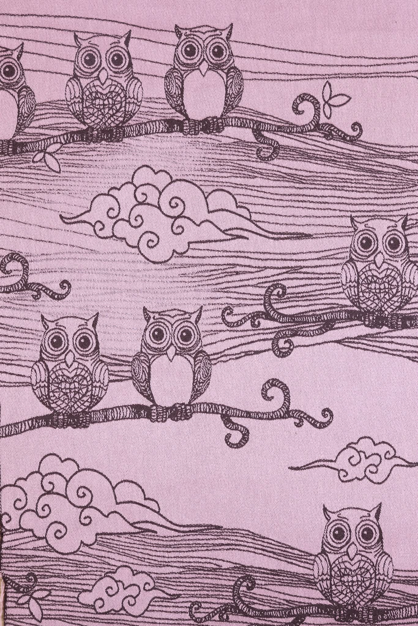 Bubo Owls – Candy Pop Long Cardigan - Woven Baby S / Standard (Light Purple Background Bubo Owls – Candy Pop		)-S / Reverse (Dark Purple Background Bubo Owls – Candy Pop		)-M / Standard (Light Purple Background Bubo Owls – Candy Pop		)-M / Reverse (Dark Purple Background Bubo Owls – Candy Pop		)-L / Standard (Light Purple Background Bubo Owls – Candy Pop		)       #