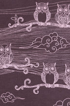 Bubo Owls – Candy Pop Long Cardigan - Woven Baby S / Standard (Light Purple Background Bubo Owls – Candy Pop		)-S / Reverse (Dark Purple Background Bubo Owls – Candy Pop		)-M / Standard (Light Purple Background Bubo Owls – Candy Pop		)-M / Reverse (Dark Purple Background Bubo Owls – Candy Pop		)-L / Standard (Light Purple Background Bubo Owls – Candy Pop		)       #