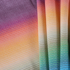Baby wrap Diamond Rainbow - by Girasol- recycled cotton - Woven Baby Size 2 (2.60m)   Baby Wraps    #