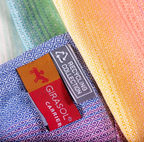 Baby wrap Diamond Rainbow - by Girasol- recycled cotton - Woven Baby Size 2 (2.60m)   Baby Wraps    #
