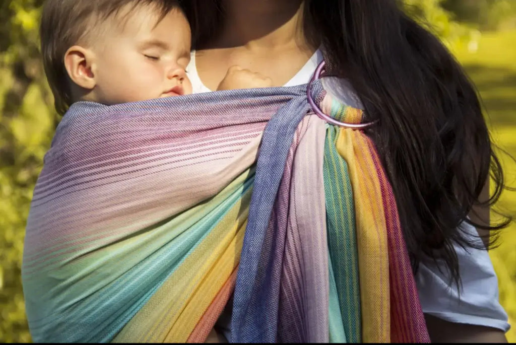 Girasol Rainbow Dreamer Ringsling - Woven Baby 1   Ring Slings    #
