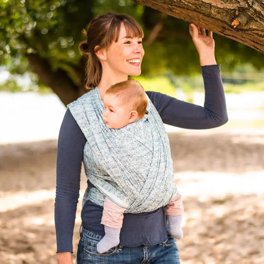 DIDYMOS Baby Wrap Sling Ada Petrol - Woven Baby 2 / Ada Petrol   Baby Wrap Slings > Woven Wraps > Jacquard    #