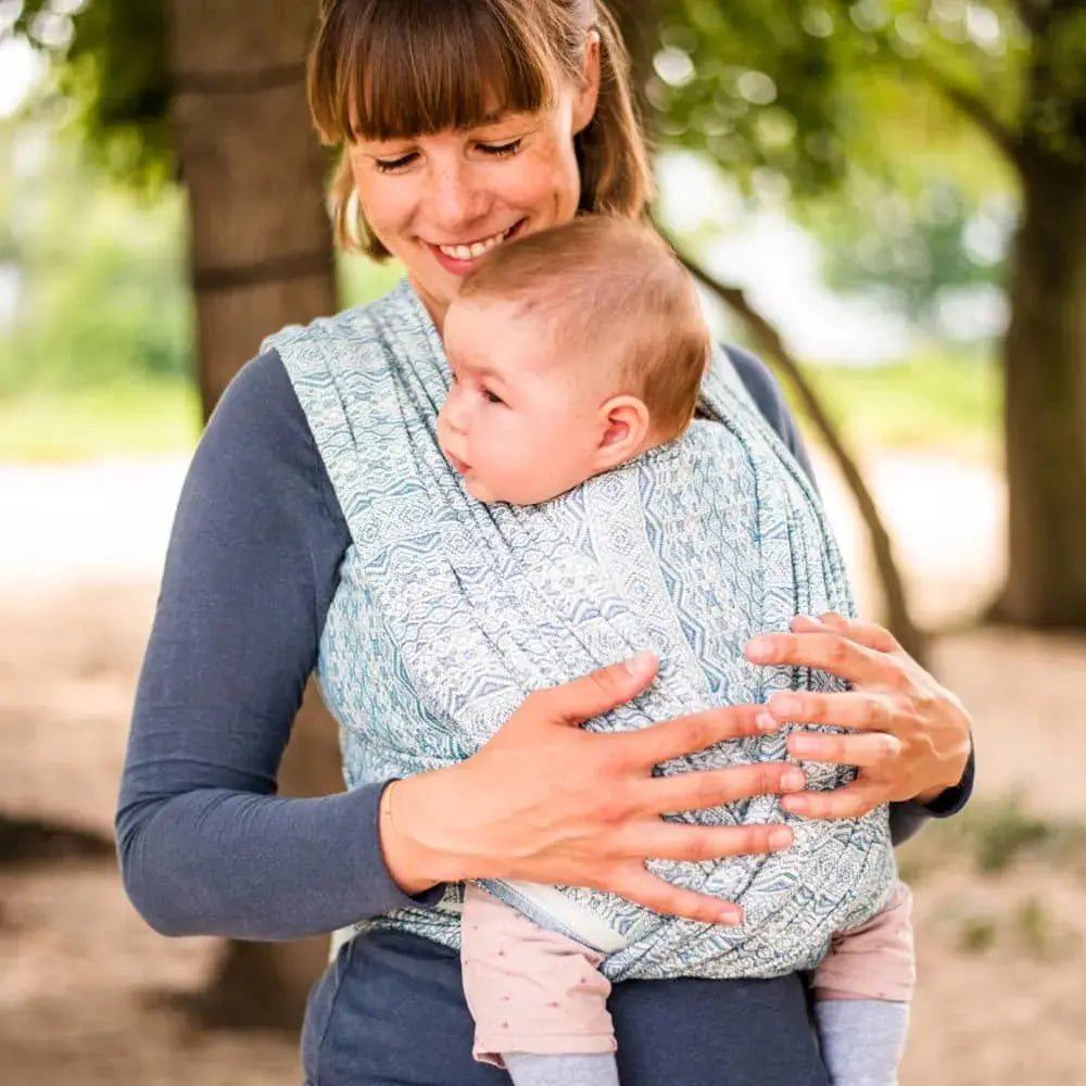 DIDYMOS Baby Wrap Sling Ada Petrol - Woven Baby 2 / Ada Petrol   Baby Wrap Slings > Woven Wraps > Jacquard    #