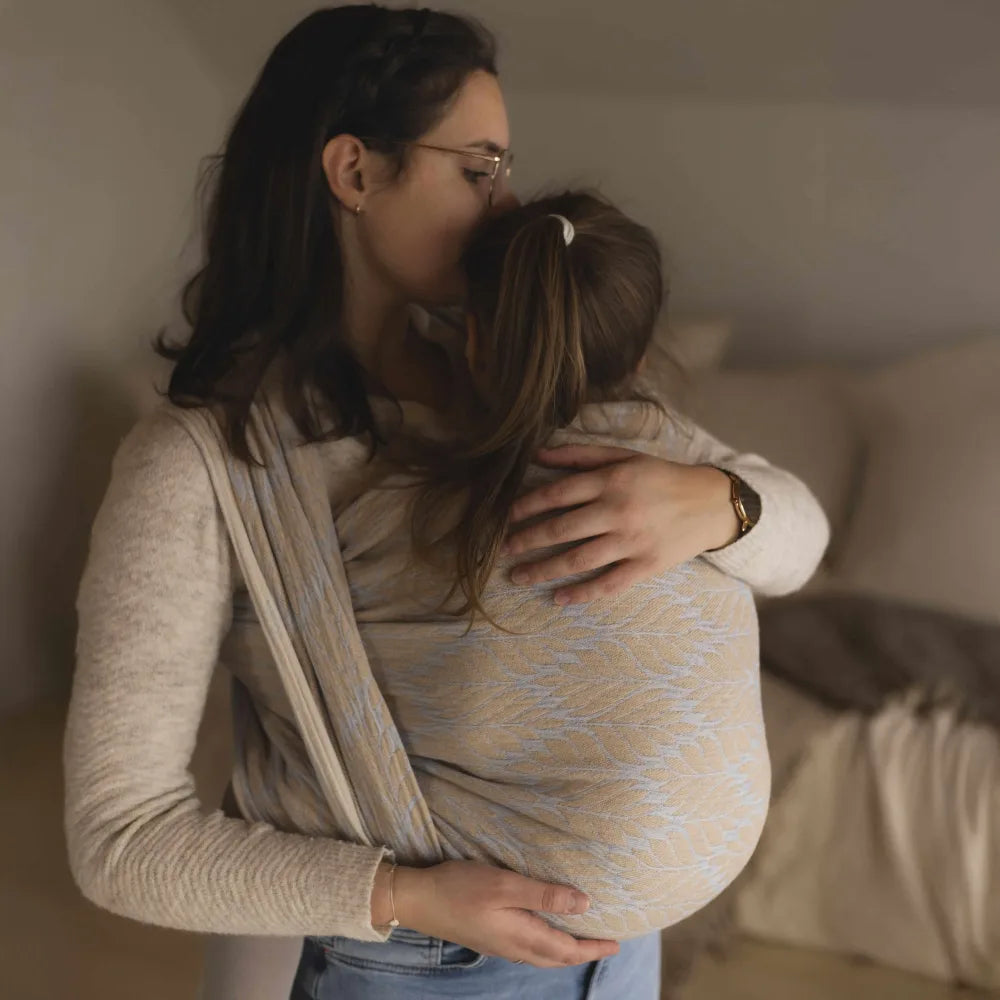 DIDYMOS Baby Wrap Sling Trias Dew Linen - Woven Baby 2 / Trias Dew Linen   Baby Wrap Slings > Woven Wraps > Jacquard    #