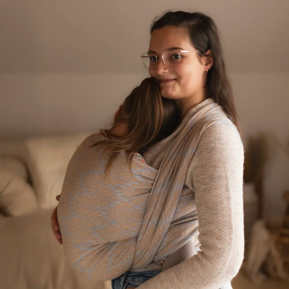 DIDYMOS Baby Wrap Sling Trias Dew Linen - Woven Baby 2 / Trias Dew Linen   Baby Wrap Slings > Woven Wraps > Jacquard    #