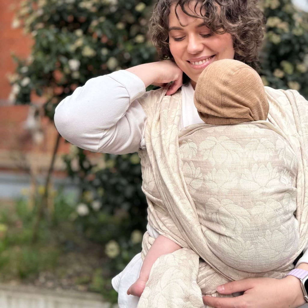DIDYMOS Baby Wrap Sling Loto Blush - Woven Baby 1 / Loto Blush   Baby Wrap Slings > Woven Wraps > Jacquard    #