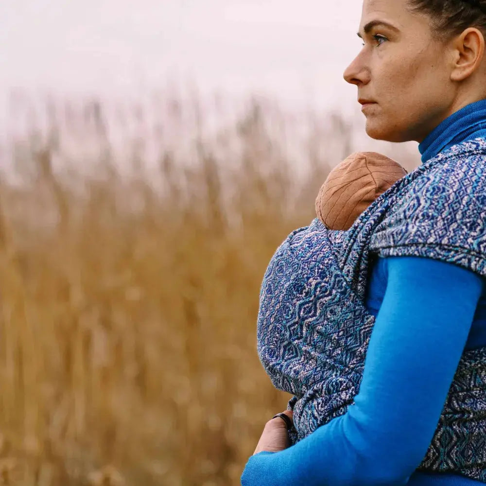 DIDYMOS Baby Wrap Sling Hedwych Hearts Ocean Soul - Woven Baby 1 / Hedwych Hearts Ocean Soul   Baby Wrap Slings > Woven Wraps > Jacquard    #