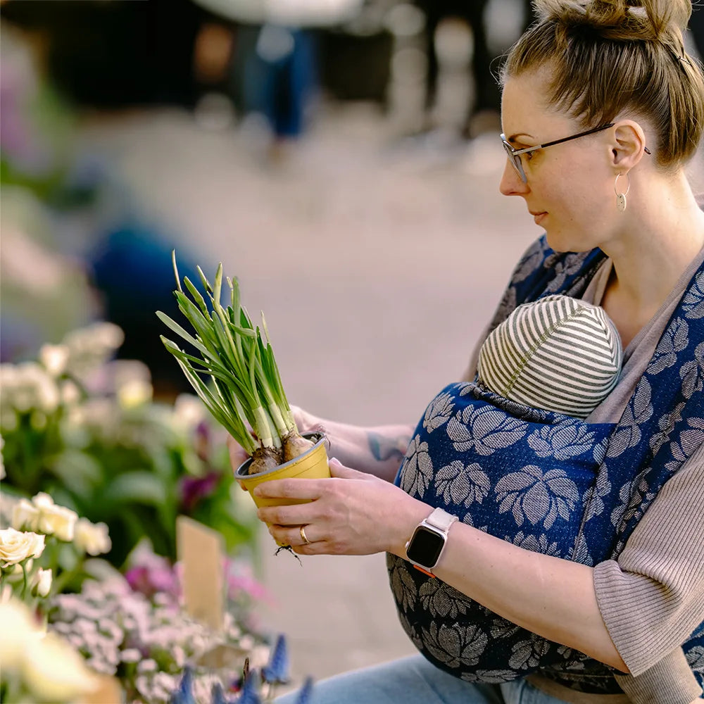 DIDYMOS Baby Wrap Sling Loto Lunea Triblend - Woven Baby 1 / Loto Lunea Triblend   Baby Wrap Slings > Woven Wraps > Jacquard    #