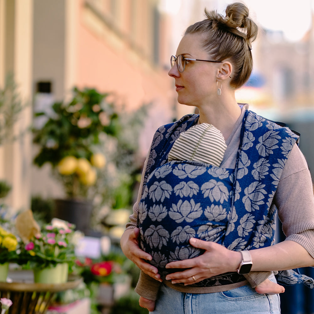 DIDYMOS Baby Wrap Sling Loto Lunea Triblend - Woven Baby 1 / Loto Lunea Triblend   Baby Wrap Slings > Woven Wraps > Jacquard    #