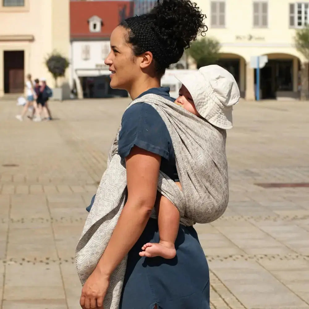 DIDYMOS Baby Wrap Sling 1975 Stracciatella Hemp - Woven Baby 2 / 1975 Stracciatella Hemp   Baby Wrap Slings > Woven Wraps > Jacquard    #