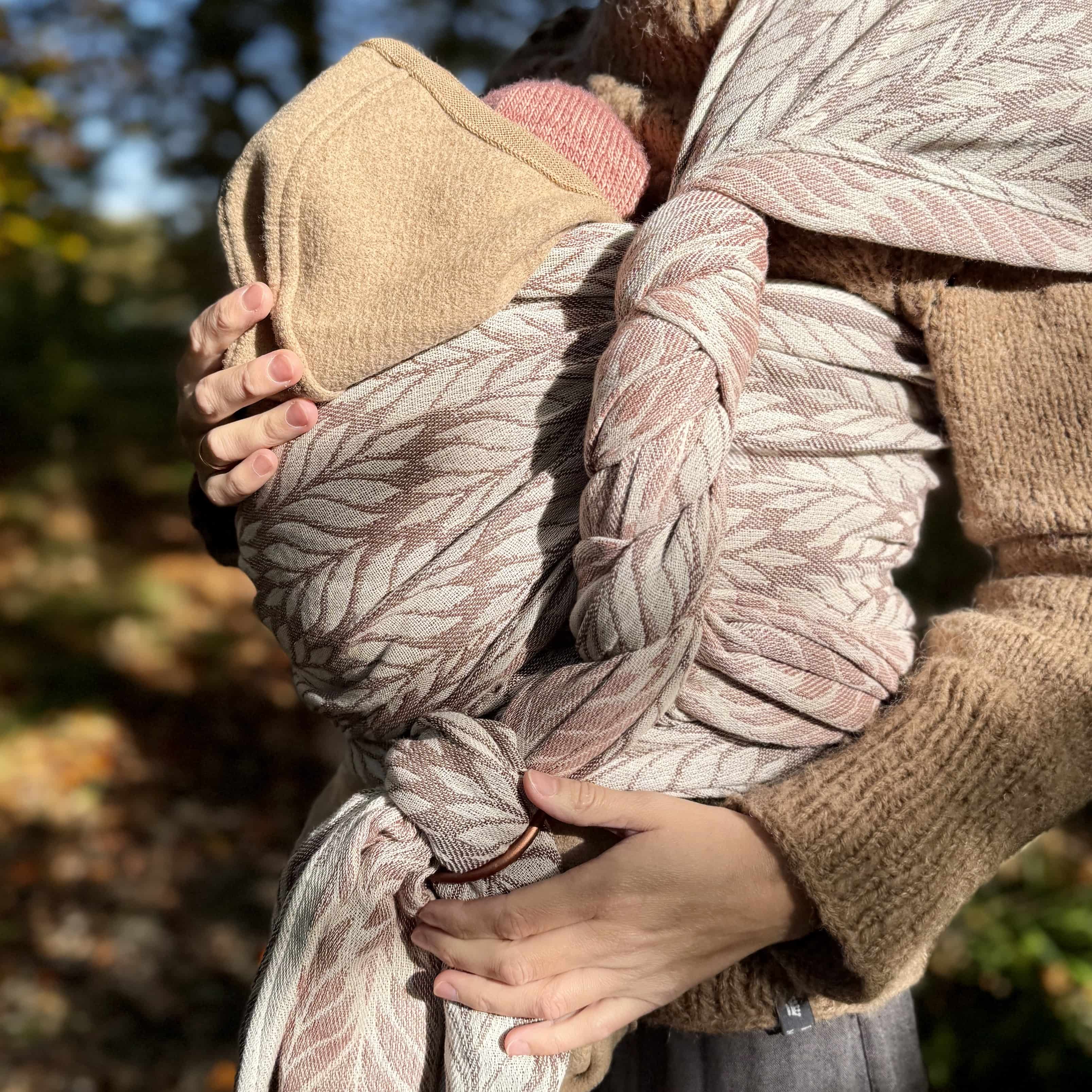 DIDYMOS Baby Wrap Sling Trias Chai Cinnamon - Woven Baby 2 / Trias Chai Cinnamon   Baby Wrap Slings > Woven Wraps > Jacquard    #