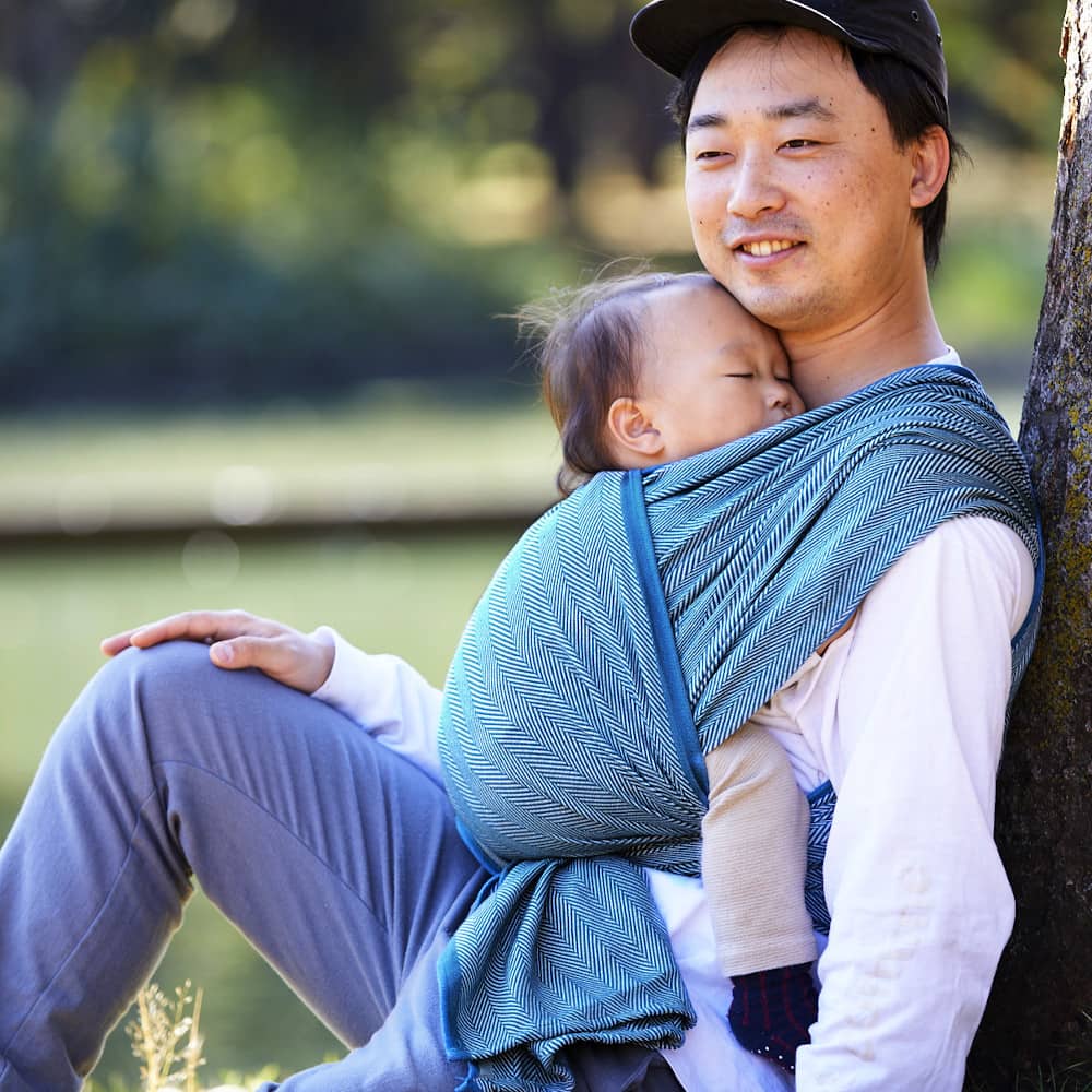 DIDYMOS Baby Wrap Sling Lisca Petrol - Woven Baby 2 / Lisca Petrol   Baby Wrap Slings > Woven Wraps > Lisca    #