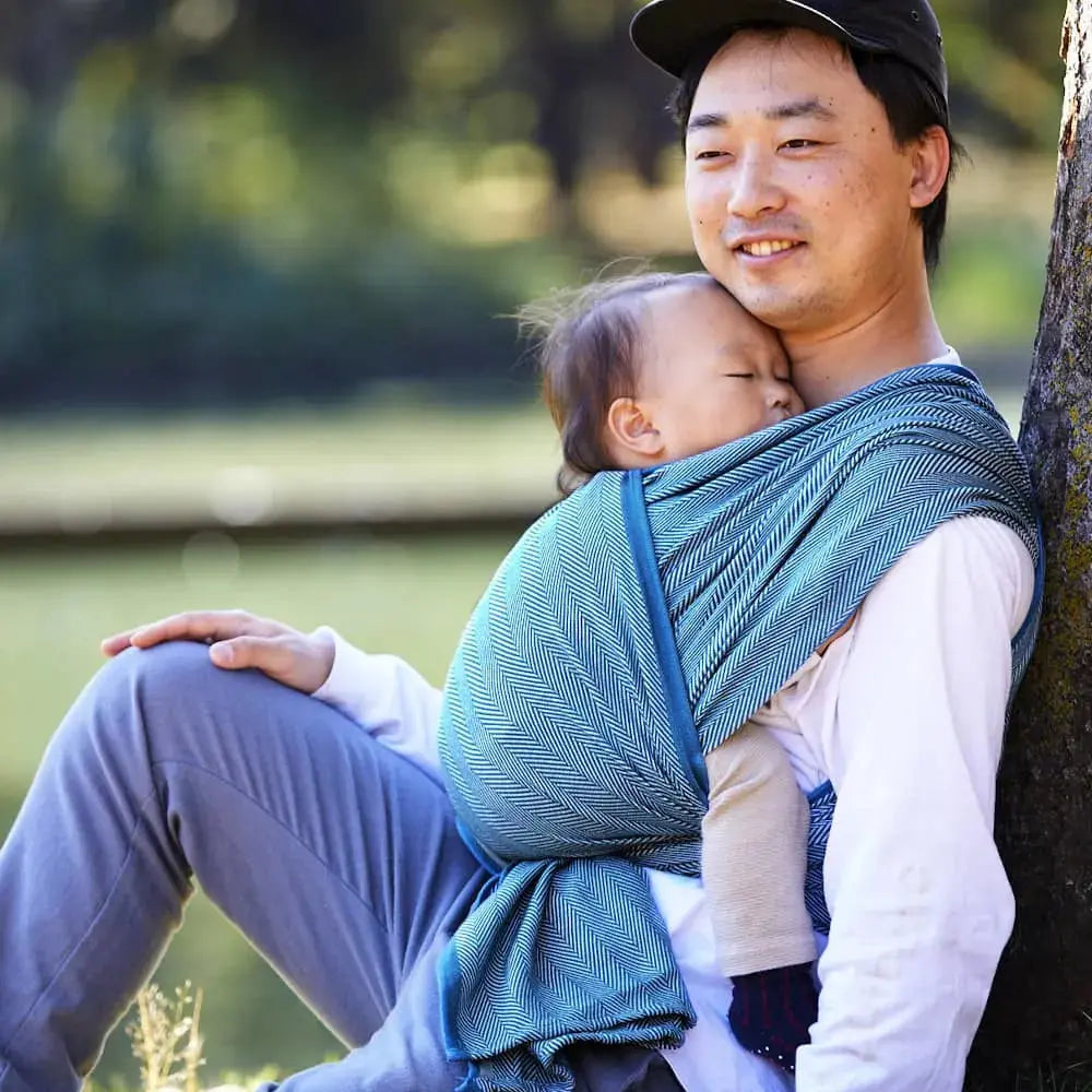 DIDYMOS Baby Wrap Sling Lisca Petrol - Woven Baby 2 / Lisca Petrol   Baby Wrap Slings > Woven Wraps > Lisca    #