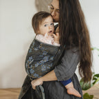 DIDYMOS Baby Wrap Sling Blue Blossom - Woven Baby 2 / Blue Blossom   Baby Wrap Slings > Woven Wraps > Jacquard    #
