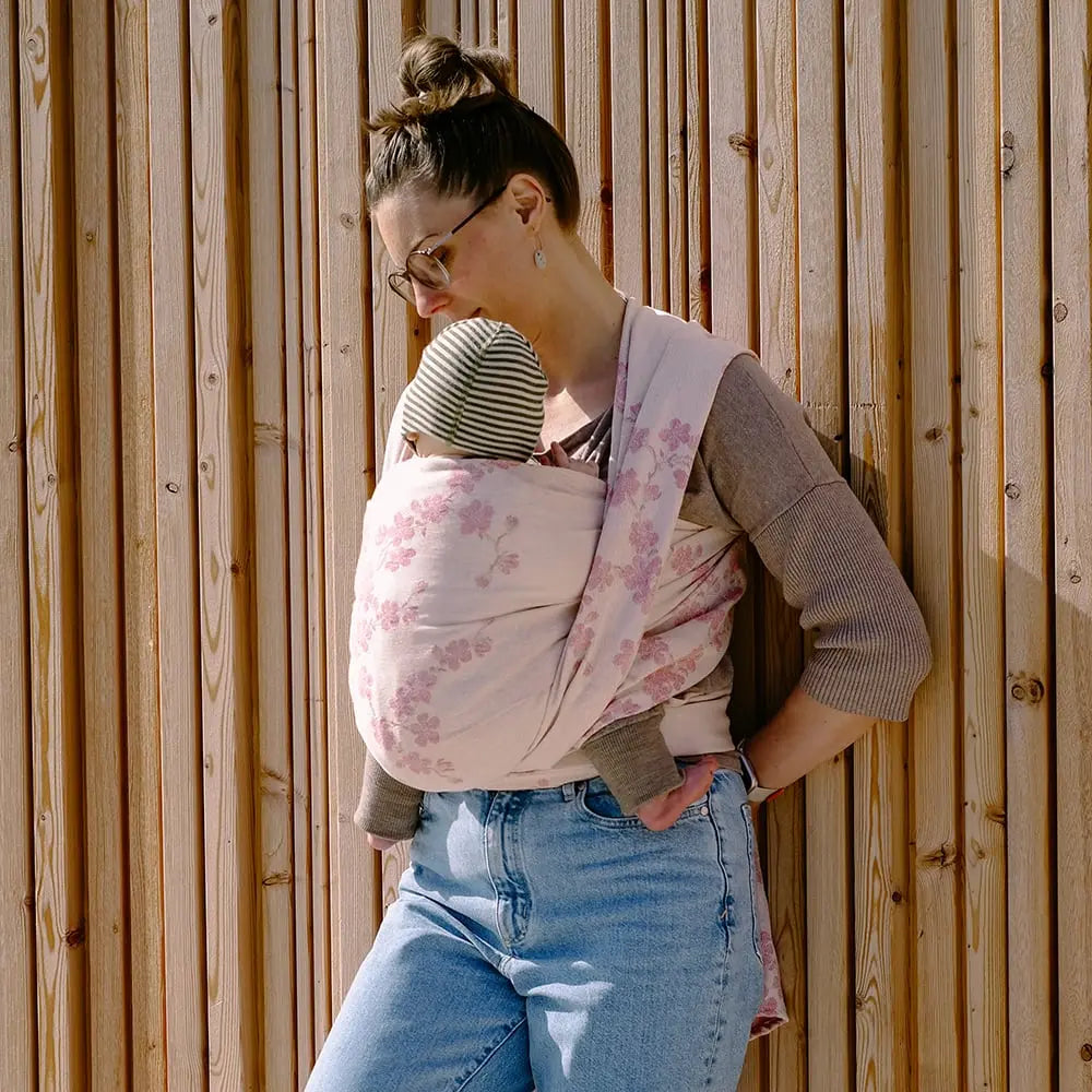 DIDYMOS Baby Wrap Sling Cherry Blossom Kagetsu - Woven Baby 2 / Cherry Blossom Kagetsu   Baby Wrap Slings > Woven Wraps > Jacquard    #