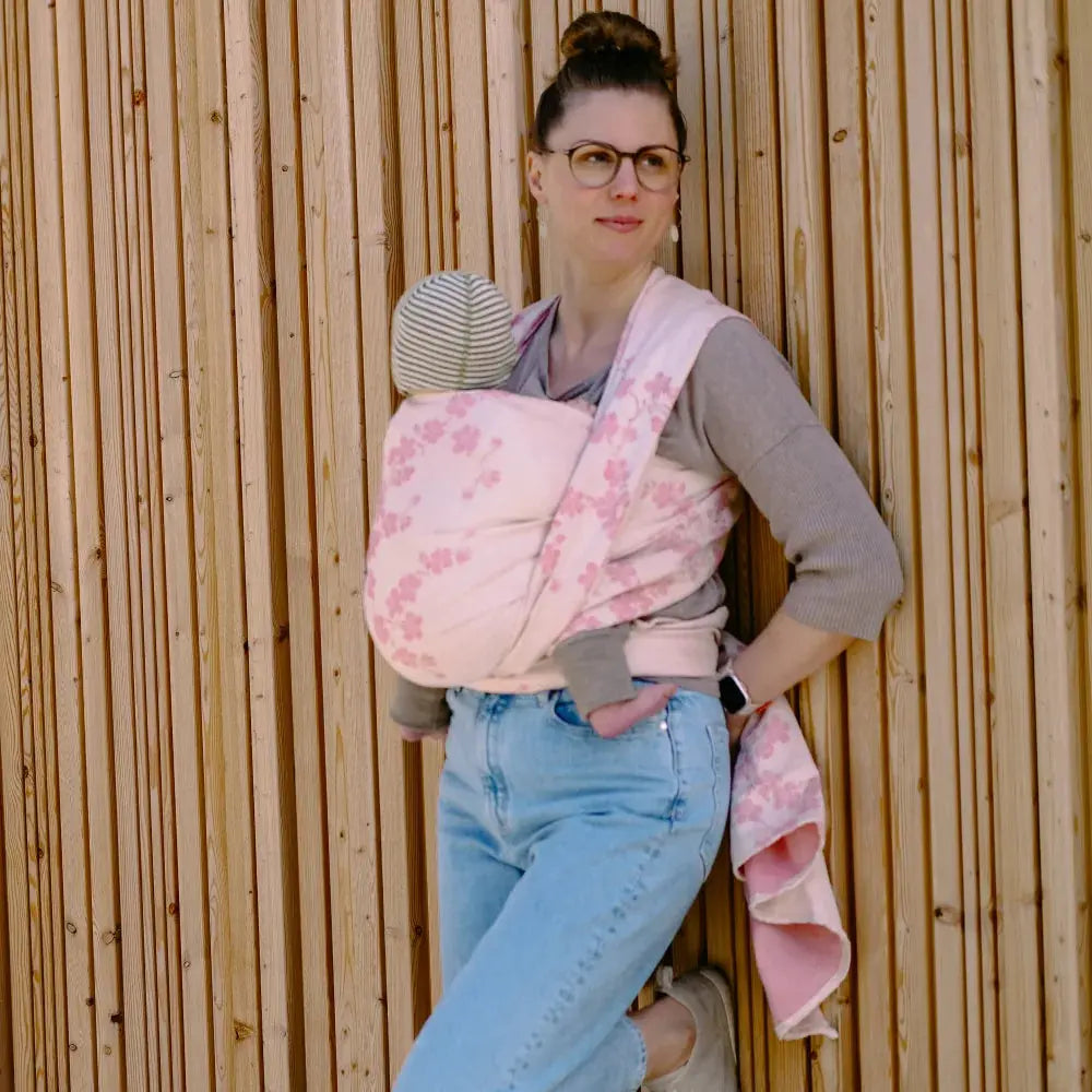 DIDYMOS Baby Wrap Sling Cherry Blossom Kagetsu - Woven Baby 2 / Cherry Blossom Kagetsu   Baby Wrap Slings > Woven Wraps > Jacquard    #