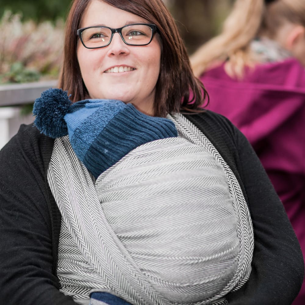 DIDYMOS Baby Wrap Sling Lisca grigio - Woven Baby 2 / Lisca grigio   Baby Wrap Slings > Woven Wraps > Lisca    #