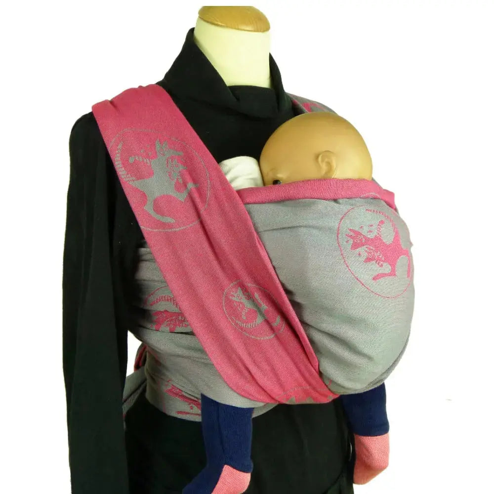 DIDYMOS Baby Wrap Sling Kanga Funky Pink - Woven Baby 4 / Kanga Funky Pink   Baby Wrap Slings > Woven Wraps > Jacquard    #