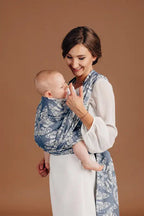 QOTN Tamino Baby Wrap 53% cotton, 33% linen, 14% tussah silk - Woven Baby Size 6 (M 4.6m)   long_woven_wraps    #